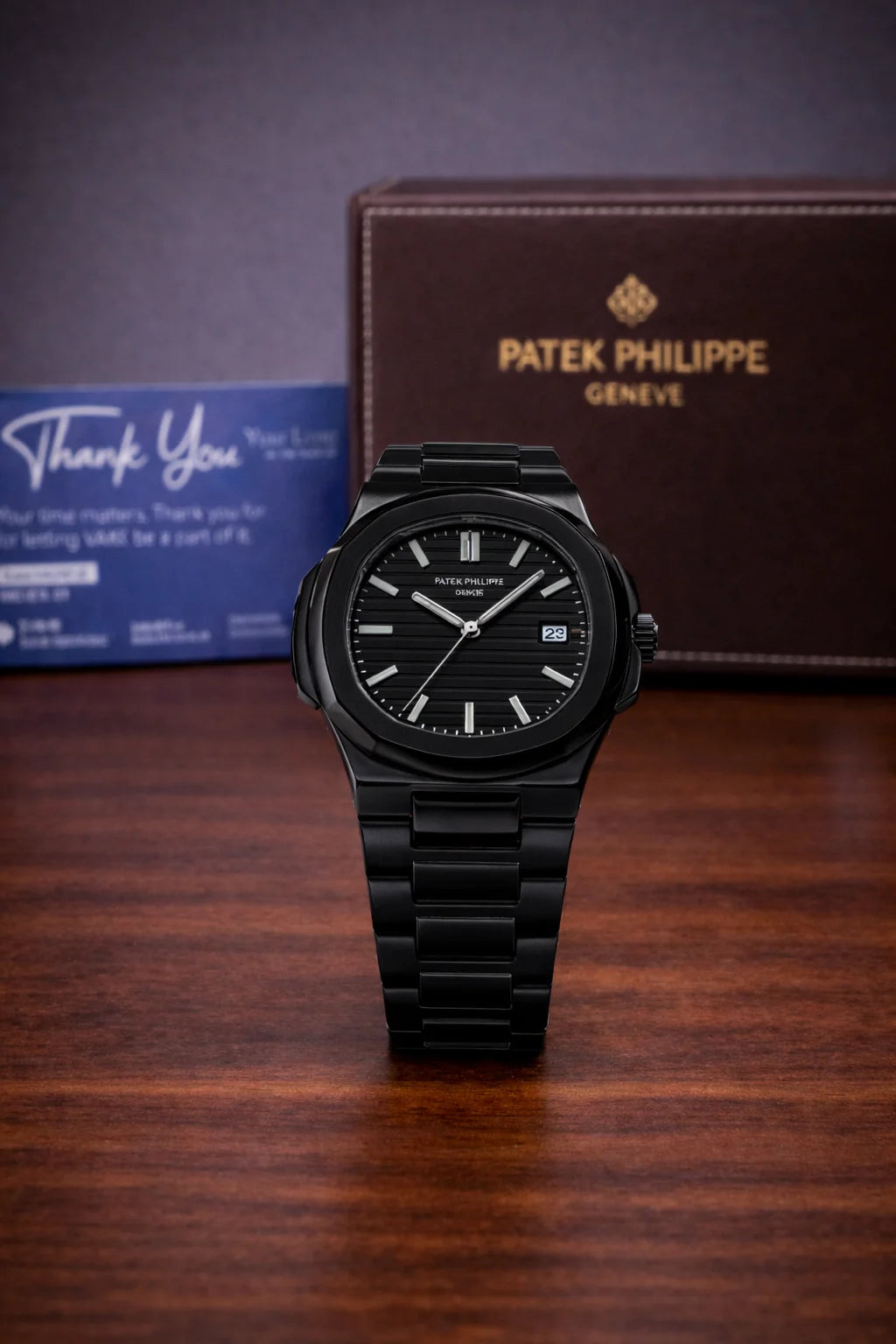 Patek Philippe Nautilus Watch – Full Black Stainless Steel