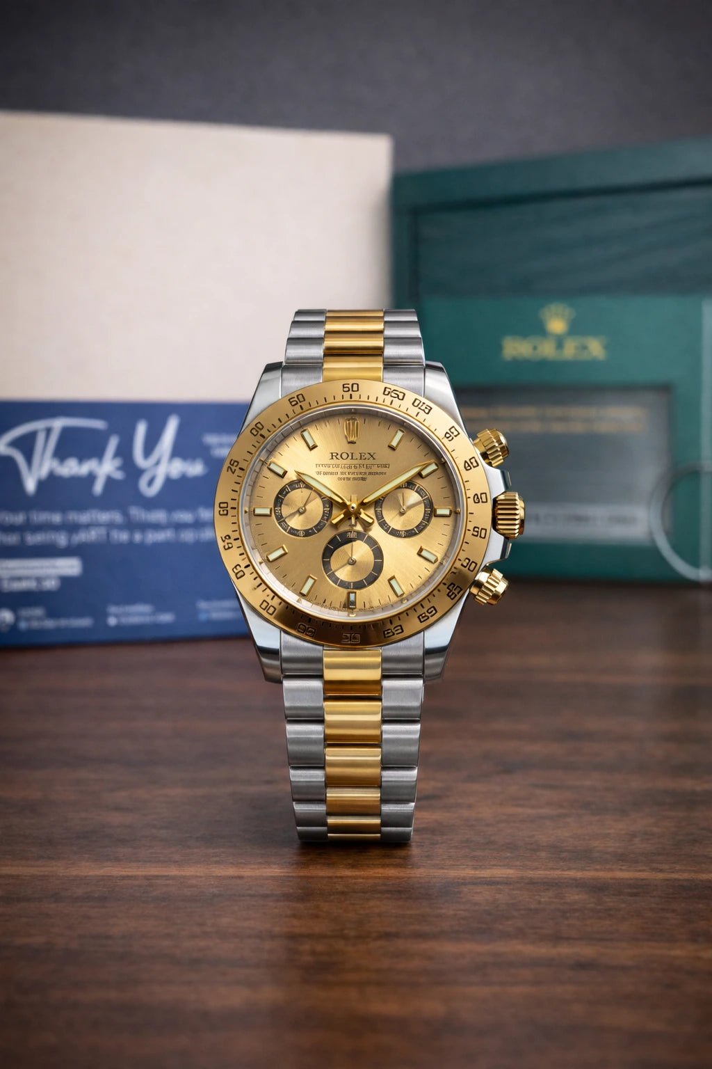 RLX Daytona Chronograph – Champagne Dial Two-Tone Edition
