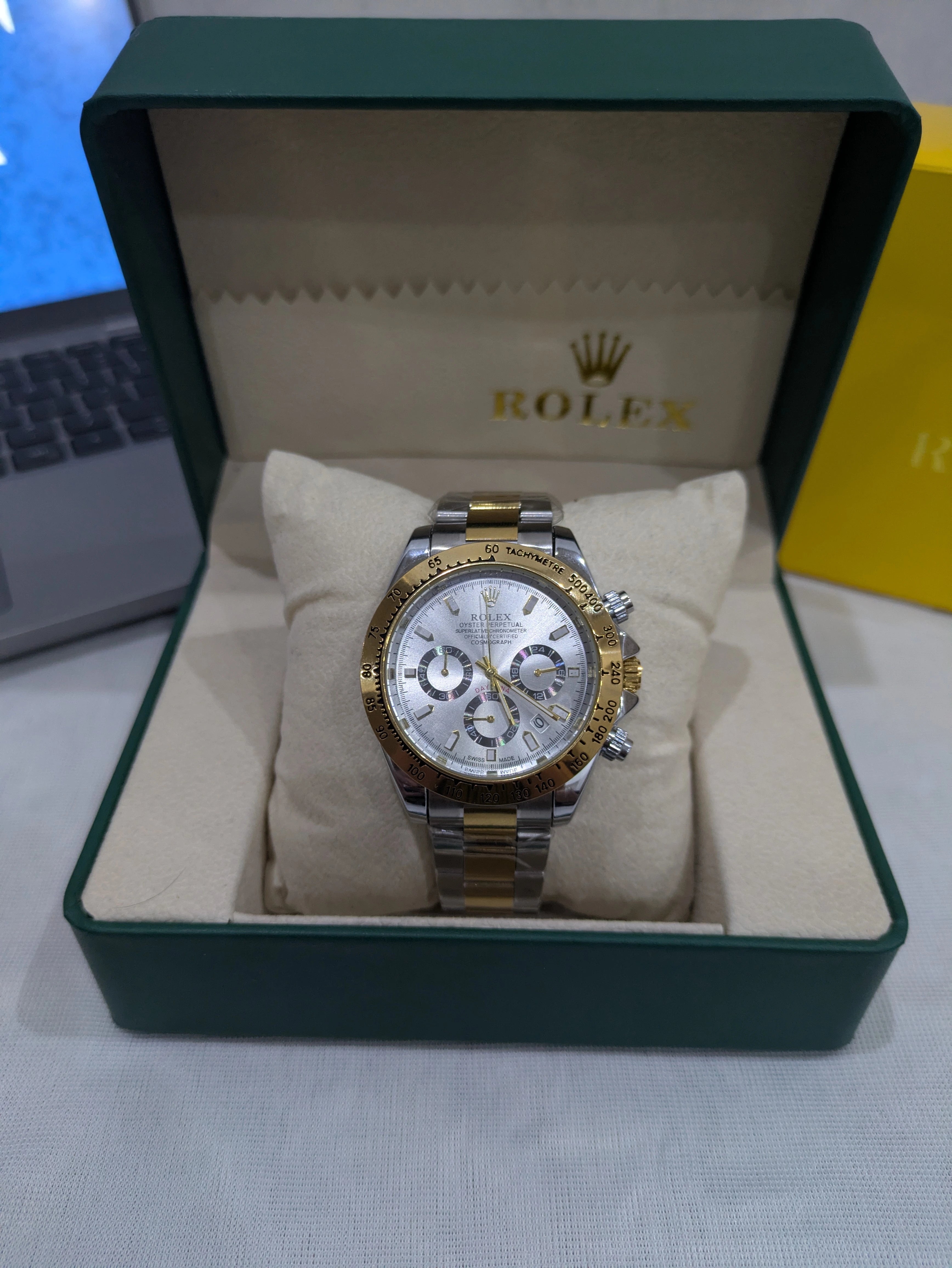 RLX Daytona Chronograph – White Dial (Panda Style)