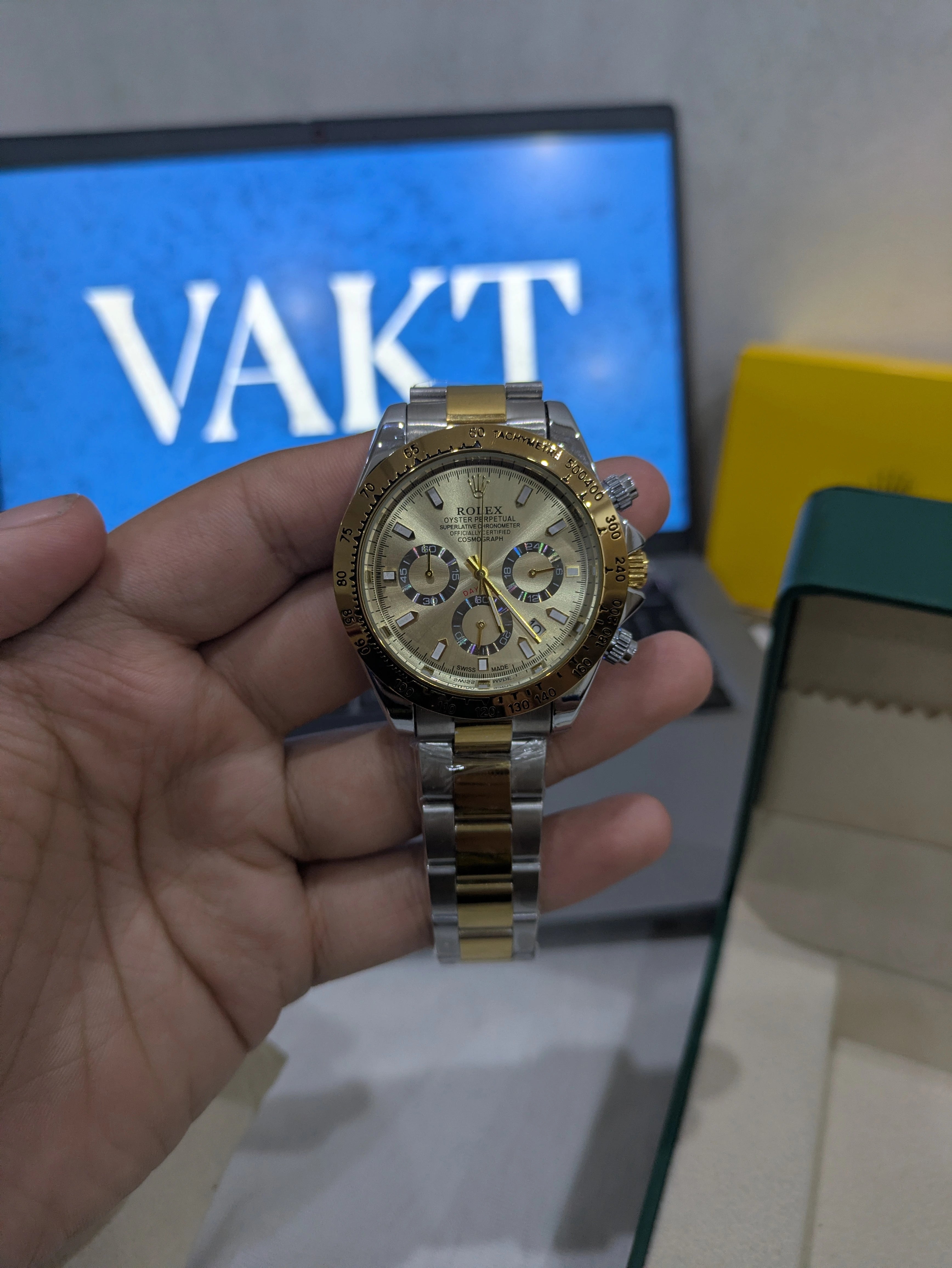 RLX Daytona Chronograph – Champagne Dial Two-Tone Edition