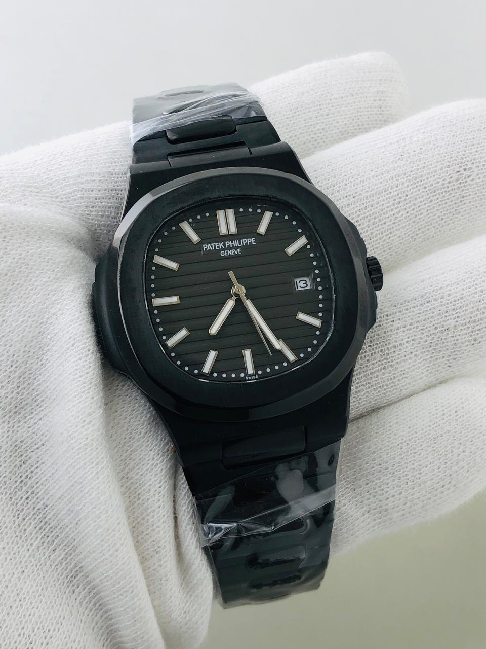 Patek Philippe Nautilus Watch – Full Black Stainless Steel